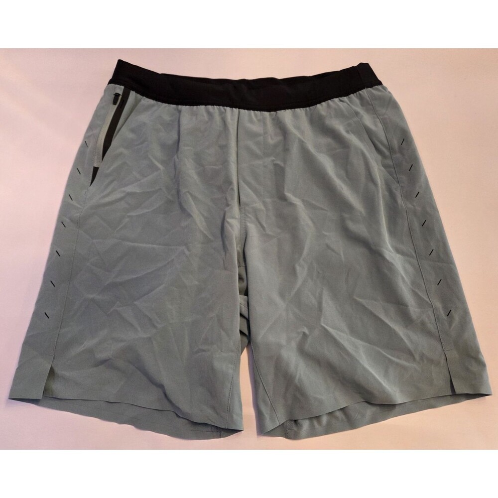 NWOT Ten Thousand Interval Short Lined Blue/Gray 9" Training Running Gym Large